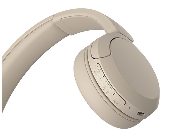 SONY ワイヤレスヘッドホン ベージュ SONY ワイヤレスステレオヘッドセット ベージュ WH-CH520(C