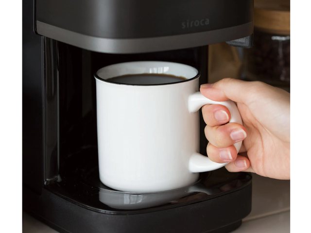 siroca シロカ コーン式全自動コーヒーメーカー カフェばこPRO ブラック SC-C251(K)