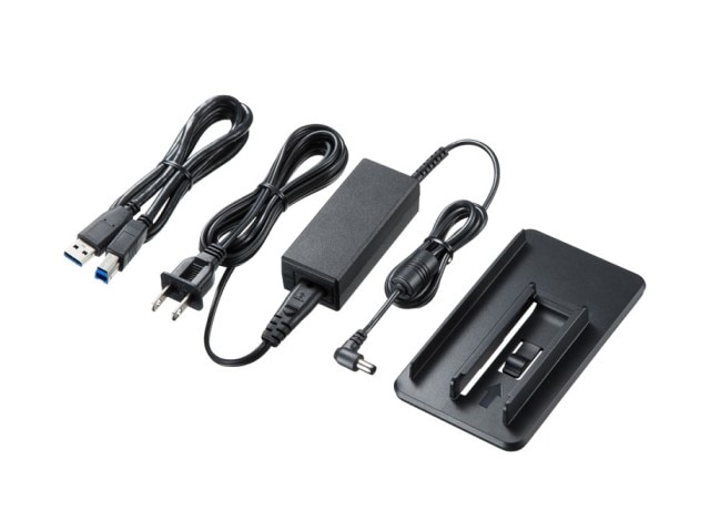 【お取り寄せ商品】サンワサプライ タブレットスタンド付き4K対応USB3.1ドッキングステーション USB-CVDK4