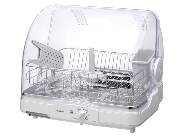 TOSHIBAの食器乾燥機　2024年製 TOSHIBA 食器乾燥機 容量6人用 ダイヤル式 ホワイト VD-V5S(W