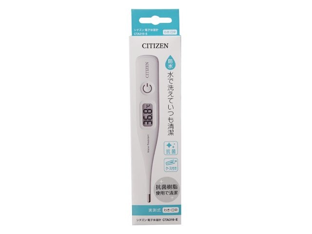 シチズン CITIZEN 電子体温計 CTAシリーズ 実測式 ホワイト CTA319-E