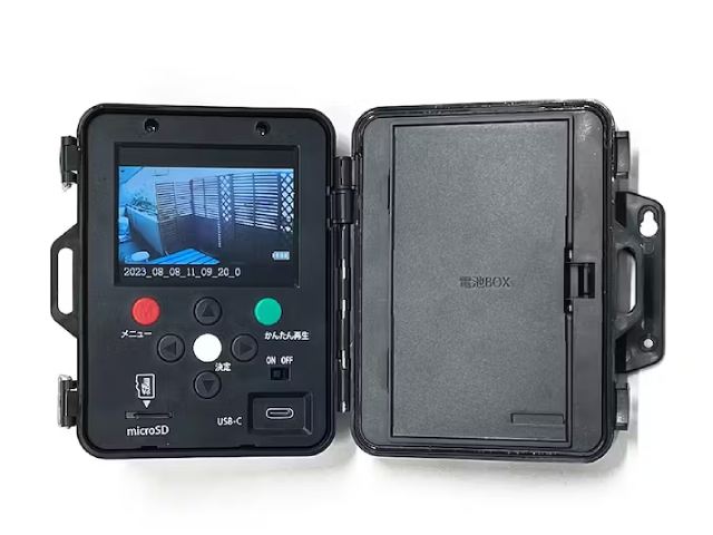 リーベックス REVEX 液晶画面付き 防雨型 SDカード録画式 センサーカメラ SD2500