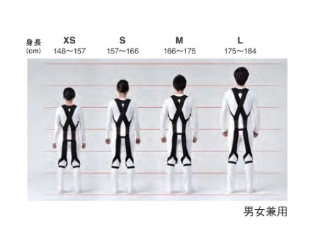 【お取り寄せ商品】モリタ宮田工業 腰部サポートウェア ラクニエ 男女兼用 XSサイズ RK2COBKJ04