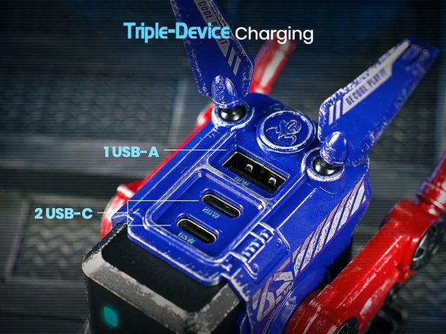 【送料込み】GravaStar Alpha65 USB-C 充電器 65W 高速充電 折りたたみ充電器 ブルー GRAVASTARA65OPP/US