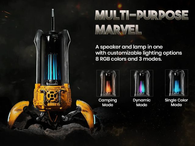 Gravastar Bluetooth Speaker SUPERNOVA ランタンBluetoothスピーカー イエロー Gravastar G5 YLW
