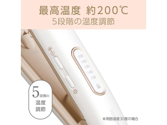 【送料込み】KOIZUMI コイズミ マイナスイオンストレートアイロン サロンセンス300 ホワイト KHS-8730(W)