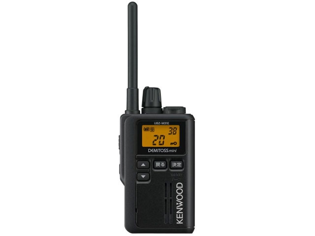 KENWOOD 中継器対応特定小電力トランシーバー DEMITOSS mini ブラック UBZ-M31E(B)