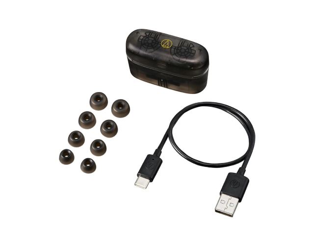audio-technica オーディオテクニカ ワイヤレスイヤホン ノイズキャンセリング ATH-CKS30TW+(TBK) スケルトン