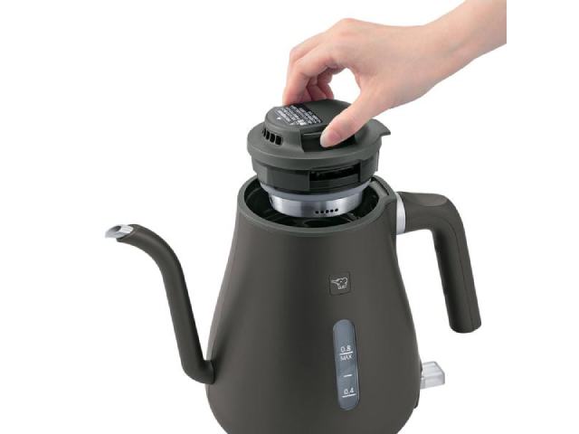 象印 ZOJIRUSHI 電気ケトル 細口タイプ 0.8L セピアブラック CK