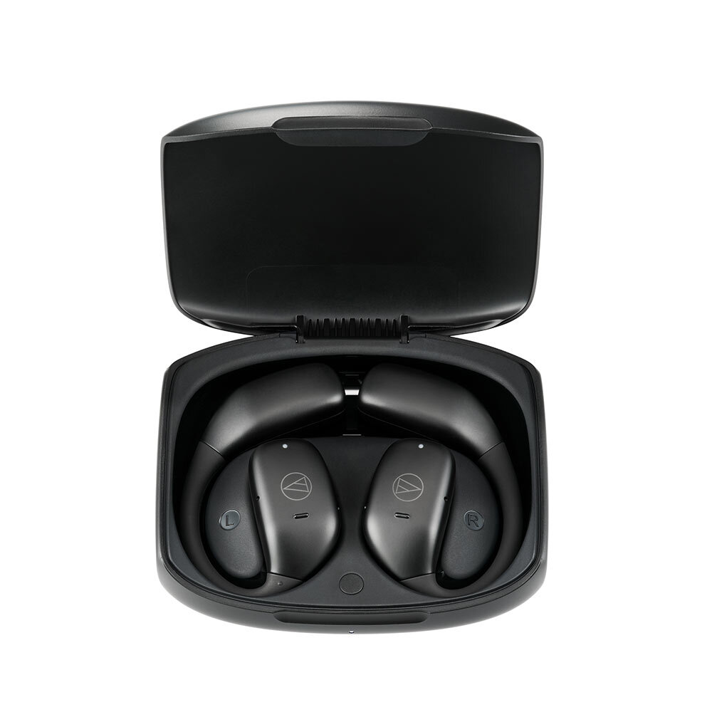 audio-technica オーディオテクニカ ワイヤレスオープンイヤーイヤホン ブラック ATH-AC5TW(BK)