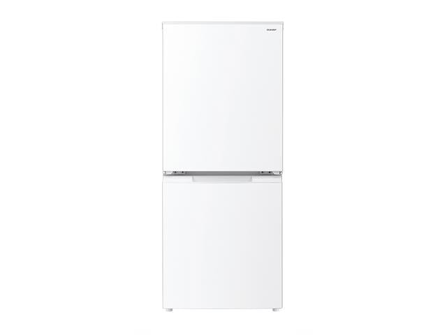 シャープ 冷蔵庫 2ドア 152L つけかえどっちもドア SJ-D15P(W) マット