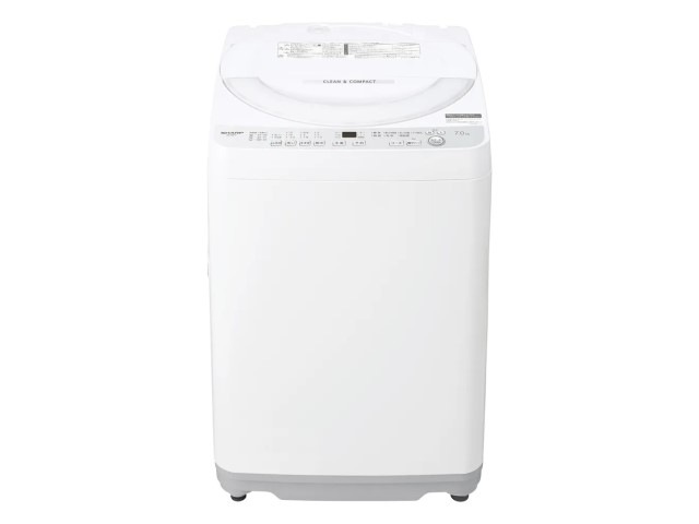 SHARP シャープ 全自動洗濯機 穴なし槽シリーズ 7kg シルバー系 ES
