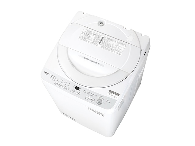 SHARP シャープ 全自動洗濯機 穴なし槽シリーズ 7kg シルバー系 ES