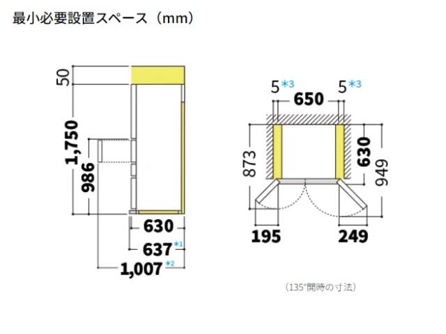 シャープ プラズマクラスター冷蔵庫 429L 6ドア SJ-MF43P(H) ダスクダークメタル フレンチドア／幅65cm