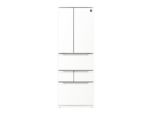 シャープ プラズマクラスター冷蔵庫 457L 6ドア SJ-MF46P(W) ラ 