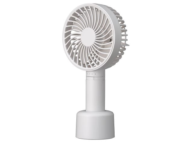 KOIZUMI コイズミ ハンディファン USB充電式 KPF-0951(W) グレイッシュホワイト