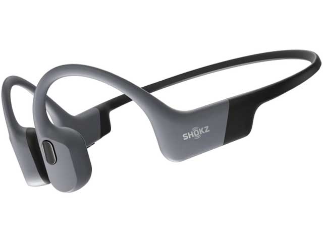 SHOKZ 水泳用 完全防水型 MP3付き 骨伝導イヤホン OPENSWIM PRO グレー