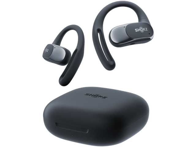 SHOKZ 完全ワイヤレス オープンイヤー型イヤホン OPENFIT AIR ブラック SKZ-EP-000025