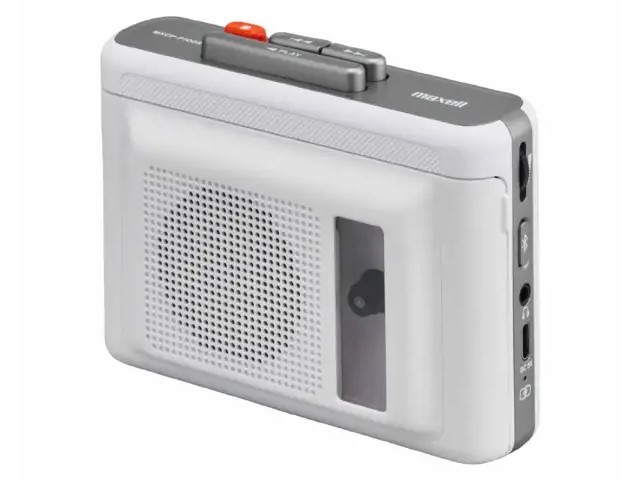 maxell Bluetooth対応 ポータブルカセットプレーヤー (スピーカー付き) ホワイト MXCP-P100S(WH)