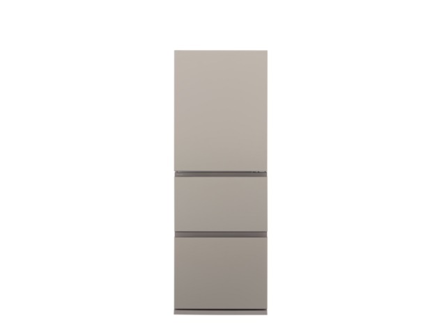 パナソニック 3ドア 冷凍冷蔵庫 326L マットベージュ NR-C33ES2(C) 幅