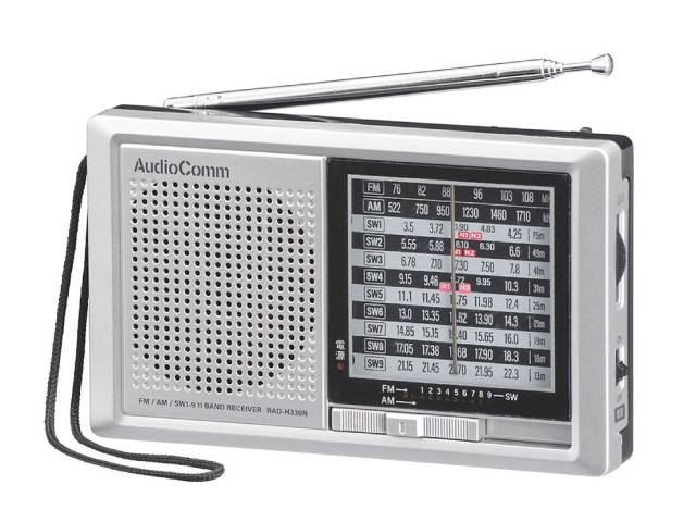 �������ŵ� AudioComm �ϥ�ǥ�û�ȥ饸�� AM/FM/SW1-9 RAD-H330N (03-5570)