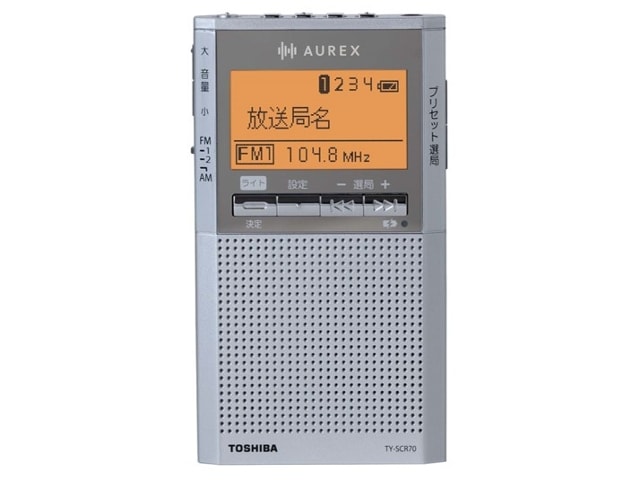 TOSHIBA  ��� AUREX LED�饤���դ� �ݥ��åȥ饸�� ����С� TY-SCR70(S)