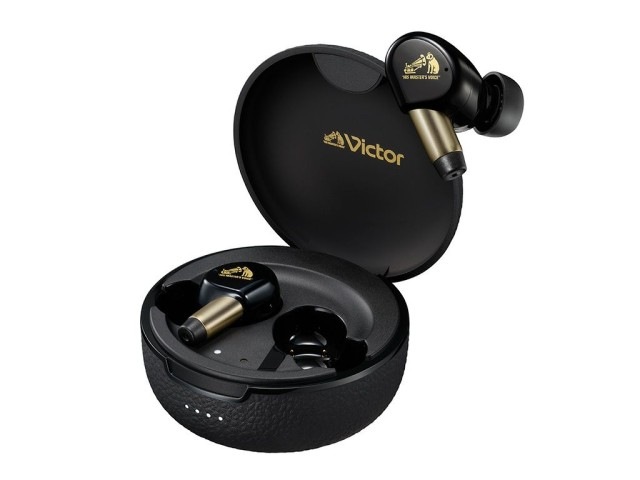 JVCケンウッド Victor ワイヤレスイヤホン WOOD master ピアノブラック