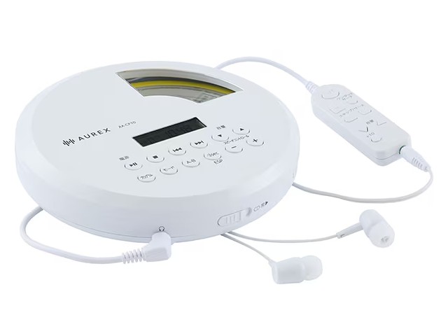 ������̵����AUREX ������å��� CD�ץ졼�䡼 �ۥ磻�� AX-CP10(W)