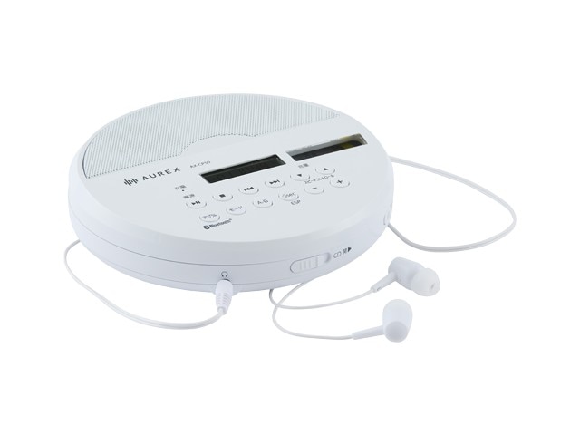 送料無料】AUREX オーレックス CDプレーヤー ホワイト AX-CP50(W