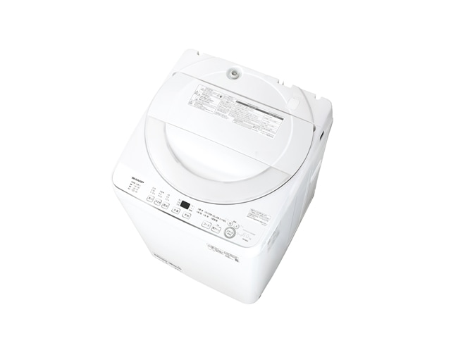 SHARP シャープ 全自動洗濯機 穴なし槽シリーズ 6kg ホワイト系 ES-GE6K(W)