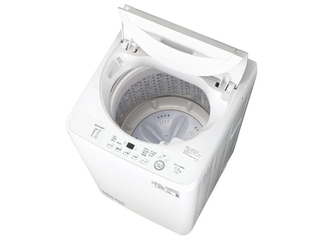 SHARP シャープ 全自動洗濯機 穴なし槽シリーズ 5.5kg ホワイト系 ES
