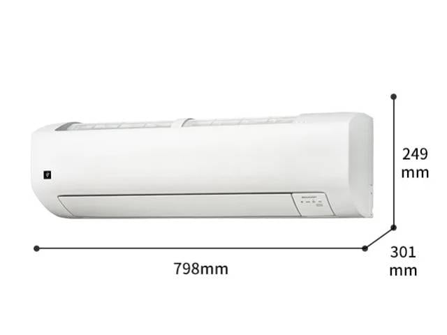 SHARP プラズマクラスターエアコン 2025年モデル Vシリーズ おもに8畳用 AY-T25V(W) ホワイト系