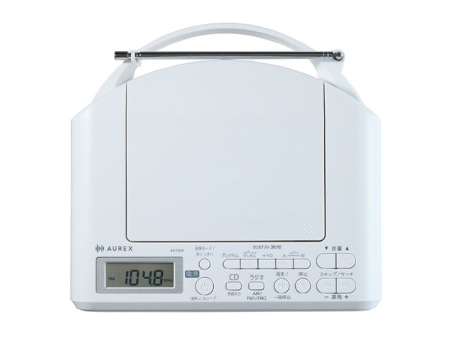 【送料込み】TOSHIBA AUREX オーレックス CDラジオ ホワイト AX-CR30(W)