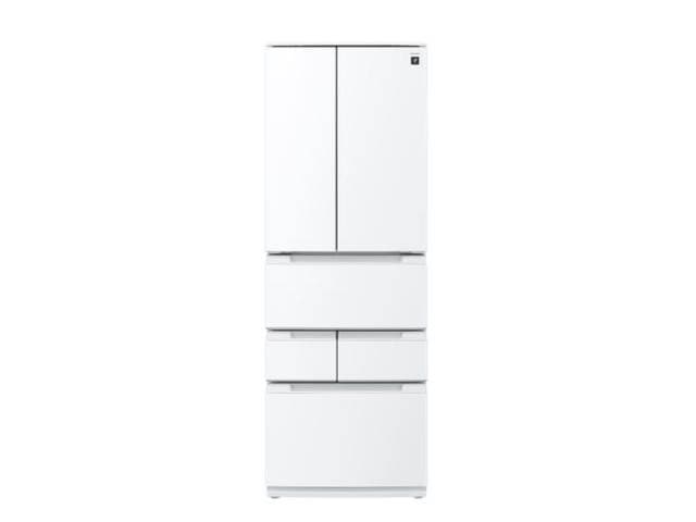 シャープ プラズマクラスター冷蔵庫 FiT63シリーズ 457L フレンチドア ブラストホワイト SJ-MF46R(W) 幅65cm