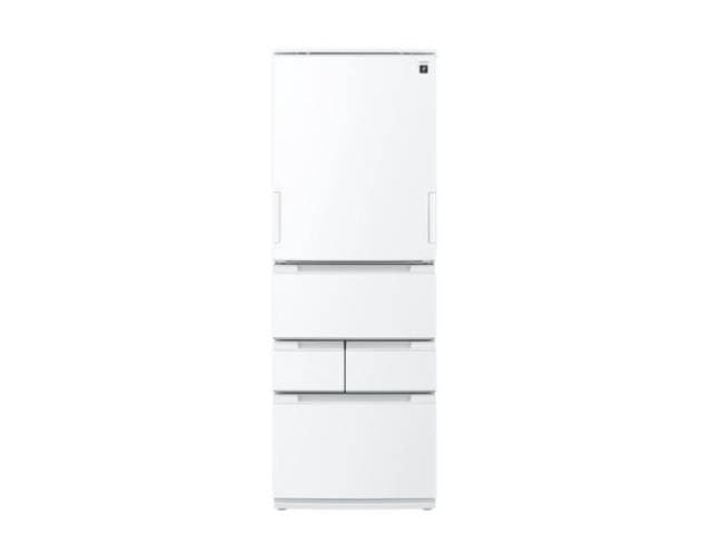 シャープ プラズマクラスター冷蔵庫 FiT63シリーズ 457L 片開きどっちもドア ブラストホワイト SJ-MW46R(W) 幅65cm