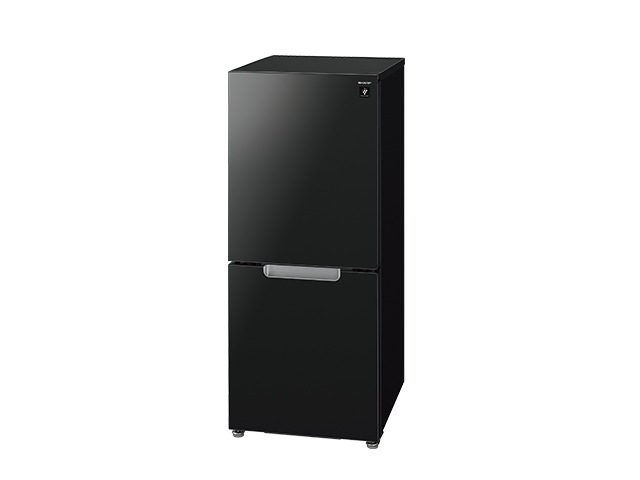 SHARP 冷蔵庫 152L つけかえドア ピュアブラック SJ-D15G-B 冷蔵庫