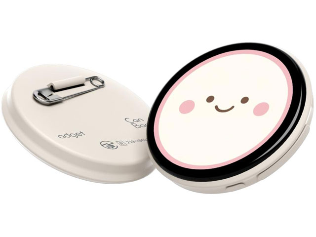 【送料込み】Adget デジタル缶バッジ Can-Badge(キャンバッジ) ホワイト CB001(WH)