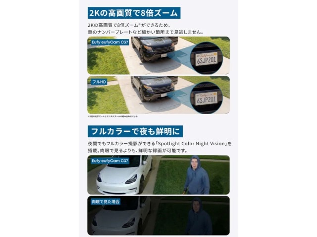 ANKER セキュリティカメラ 屋内用 Eufy eufyCam C37 ホワイト T814X321