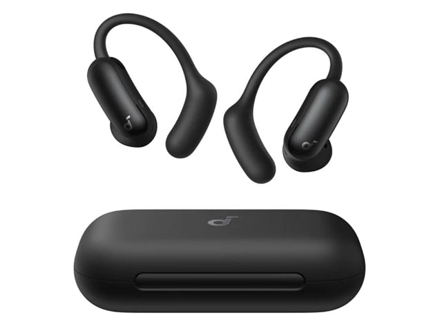 ANKER オープンイヤー型ワイヤレスイヤホン Soundcore AeroFit 2 Pro ミッドナイトブラック A3875N11