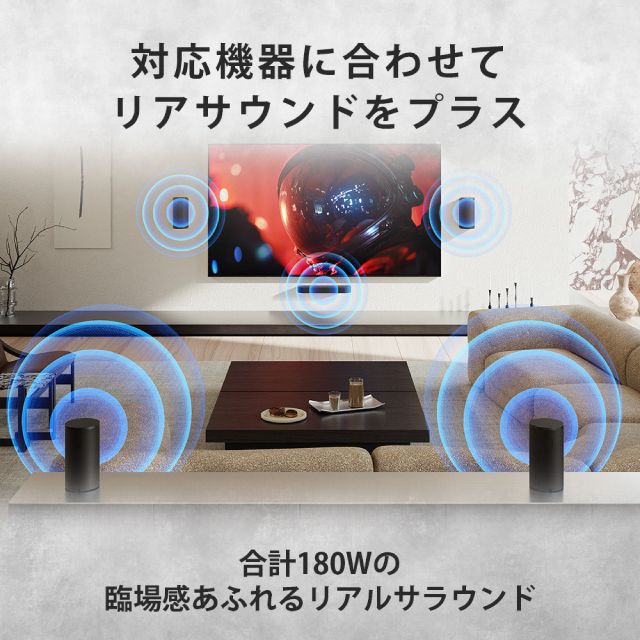 ソニー SONY ワイヤレスリアスピーカー BRAVIA Theatre Rear 9 180W