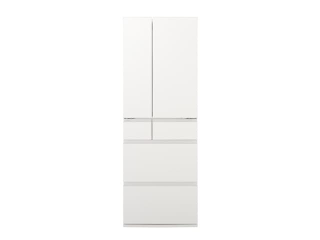 【お取り寄せ品】パナソニック 冷凍冷蔵庫 フレンチドア6ドア 551L 冷凍室が真ん中 HYタイプ コンパクトBIG 幅65cm パールホワイト NR-F55HY3(W)