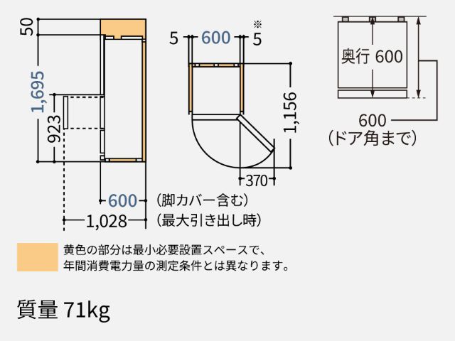 【お取り寄せ品】パナソニック 冷凍冷蔵庫 3ドア 左開き 326L スリム 野菜室が真ん中 マットライトベージュ NR-C33JS2L(C)
