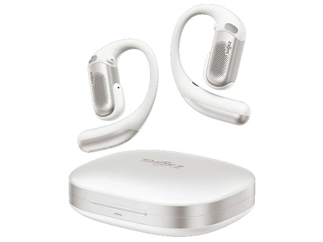 【90分使用美品】SHOKZ OpenFit Pro ホワイト【ノイキャン】 SHOKZ 完全ワイヤレス オープンイヤー型イヤホン OPENFIT PRO ホワイト