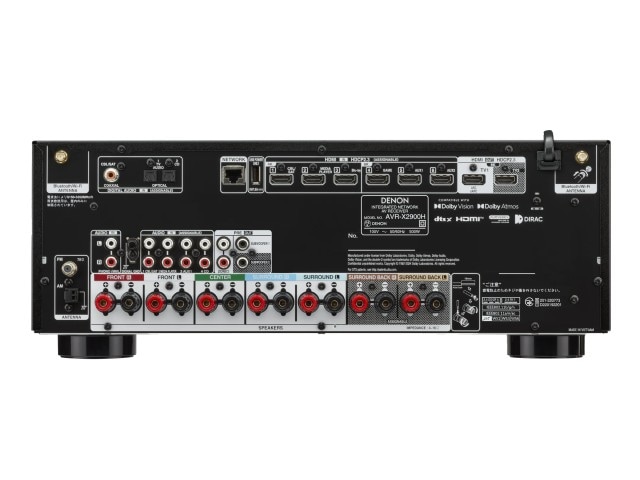 DENON デノン 7.2ch AVサラウンドレシーバー ブラック AVR-X2900H(K