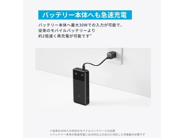 送料込み】ANKER モバイルバッテリー Anker Power Bank (20000mAh, 30W