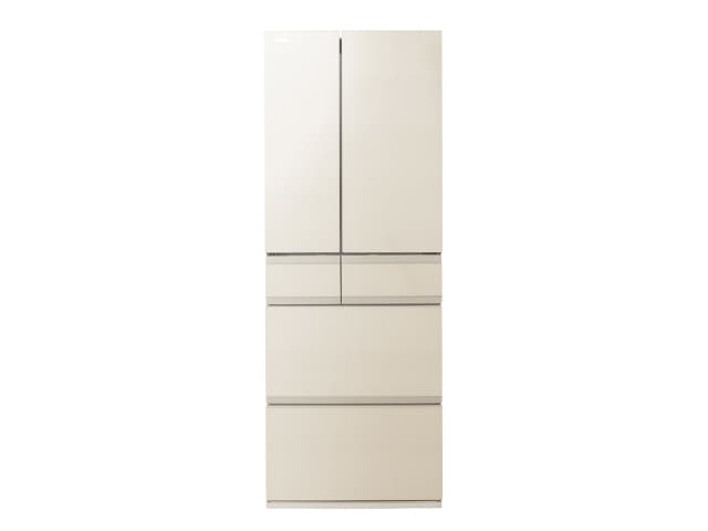 【お取り寄せ品】東芝 冷蔵庫 フレンチ（両開き） 6ドア 535L FREEZA 冷凍室がまんなか WFタイプ GR-A540WF(UC) グレインアイボリー 幅68.5cm