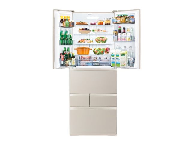 【お取り寄せ品】東芝 TOSHIBA 冷蔵庫 601L フレンチドア 6ドア FHシリーズ サテンゴールド GR-A600FH(EC)