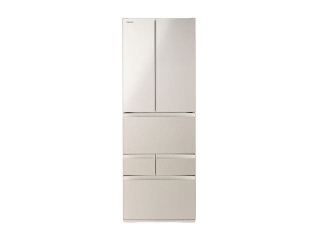 【お取り寄せ品】東芝 TOSHIBA 冷蔵庫 462L フレンチドア 6ドア FHシリーズ サテンゴールド GR-A460FH(EC)