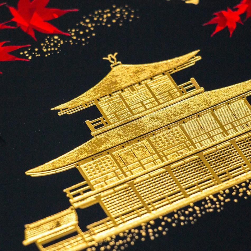 ROKKAKU 箔押しポストカード 金閣寺（鹿苑寺）「秋」R0162403