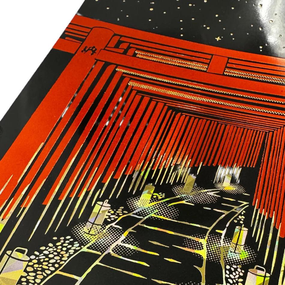 ROKKAKU 箔押しポストカード 伏見稲荷「千本鳥居」R0502501